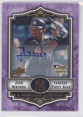 2009 Upper Deck A Piece of History - [Base] - Violet Autograph #127 - Juan Miranda