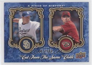 2009 Upper Deck A Piece of History - Cut from the Same Cloth #CSC-PW - Jake Peavy, Brandon Webb /999