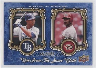 2009 Upper Deck A Piece of History - Cut from the Same Cloth #CSC-UU - B.J. Upton, Justin Upton /999