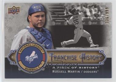 2009 Upper Deck A Piece of History - Franchise History #FH-RM - Russell Martin /999