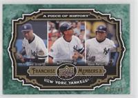 Derek Jeter, Alex Rodriguez, Hideki Matsui #/149