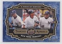 Derek Jeter, Alex Rodriguez, Hideki Matsui #/999