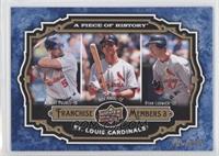 Albert Pujols, Rick Ankiel, Ryan Ludwick #/999