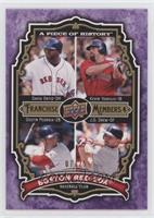 David Ortiz, Kevin Youkilis, Dustin Pedroia, J.D. Drew #/25