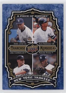 2009 Upper Deck A Piece of History - Franchise Members 4 #FM-JRCR - Derek Jeter, Alex Rodriguez, Joba Chamberlain, Mariano Rivera /999