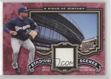 2009 Upper Deck A Piece of History - Stadium Scenes - Red Jersey #SS-RW - Rickie Weeks /180