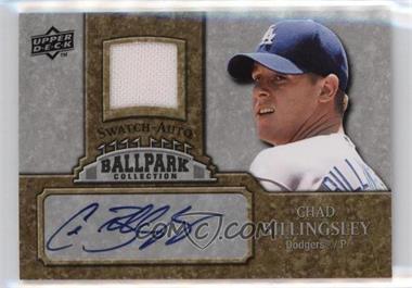 2009 Upper Deck Ballpark Collection - 1-Player Single Swatch - Jersey Autographs #JA-BI - Chad Billingsley [EX to NM]