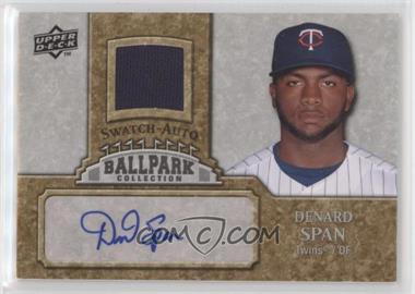 2009 Upper Deck Ballpark Collection - 1-Player Single Swatch - Jersey Autographs #JA-DS - Denard Span [EX to NM]