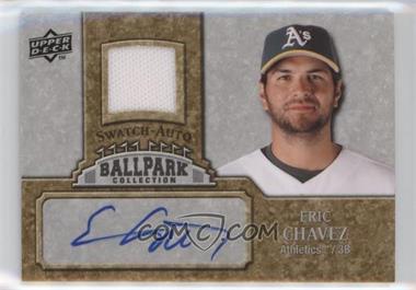 2009 Upper Deck Ballpark Collection - 1-Player Single Swatch - Jersey Autographs #JA-EC - Eric Chavez