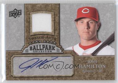 2009 Upper Deck Ballpark Collection - 1-Player Single Swatch - Jersey Autographs #JA-JO - Josh Hamilton