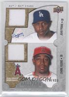 AL/NL Stars Dual Swatch Memorabilia - Juan Pierre, Chone Figgins #/400