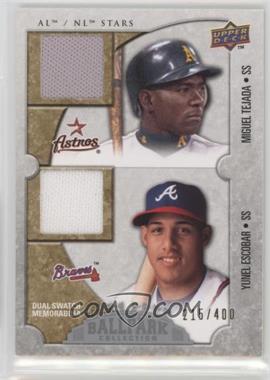 2009 Upper Deck Ballpark Collection - [Base] #108 - AL/NL Stars Dual Swatch Memorabilia - Miguel Tejada, Yunel Escobar /400