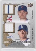 AL/NL Stars Dual Swatch Memorabilia - Kerry Wood, Chad Billingsley #/400