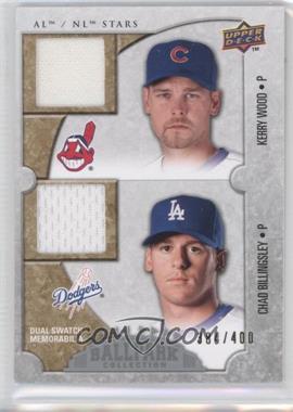 2009 Upper Deck Ballpark Collection - [Base] #115 - AL/NL Stars Dual Swatch Memorabilia - Kerry Wood, Chad Billingsley /400