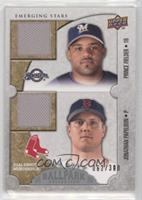 Emerging Stars Dual Swatch Memorabilia - Prince Fielder, Jonathan Papelbon #/300