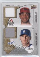 Emerging Stars Dual Swatch Memorabilia - Chris Young, Chad Billingsley [Noted] …