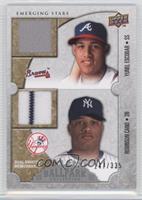 Emerging Stars Dual Swatch Memorabilia - Yunel Escobar, Robinson Cano #/335