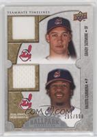 Teammate Timelines Dual Swatch - Grady Sizemore, Fausto Carmona [EX to&nbs…