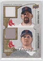 Teammate Timelines Dual Swatch - Kevin Youkilis, Jonathan Papelbon #/300