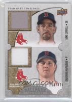 Teammate Timelines Dual Swatch - Mike Lowell, Jonathan Papelbon #/375