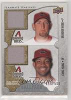 Teammate Timelines Dual Swatch - Brandon Webb, Chris Young [Noted] #/500