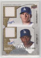 Teammate Timelines Dual Swatch - Chad Billingsley, Juan Pierre #/400