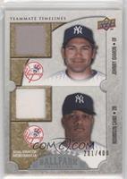 Teammate Timelines Dual Swatch - Johnny Damon, Robinson Cano #/400