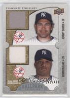 Teammate Timelines Dual Swatch - Johnny Damon, Robinson Cano #/400