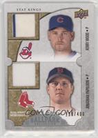 Stat Kings Dual Swatch Memorabilia - Kerry Wood, Jonathan Papelbon #/400