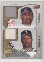 Stat Kings Dual Swatch Memorabilia - CC Sabathia, Jermaine Dye #/350