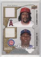 Stat Kings Dual Swatch Memorabilia - Vladimir Guerrero, Alfonso Soriano #/400