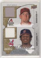 Stat Kings Dual Swatch Memorabilia - Brandon Webb, Fausto Carmona #/400