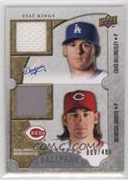 Stat Kings Dual Swatch Memorabilia - Chad Billingsley, Bronson Arroyo #/400