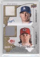 Stat Kings Dual Swatch Memorabilia - Chad Billingsley, Bronson Arroyo #/400