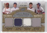 AL/NL Stars Quad Swatch Memorabilia - Howie Kendrick, Ian Kinsler, Freddy Sanch…