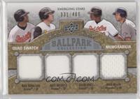 Emerging Stars Quad Swatch Memorabilia - Nick Markakis, Nate McLouth, Adam Jone…