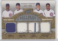 Teammate Timelines Quad Swatch - Derrek Lee, Kerry Wood, Rich Hill, Aramis Rami…