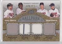 Teammate Timelines Quad Swatch - Michael Cuddyer, Torii Hunter, Joe Nathan, Kev…