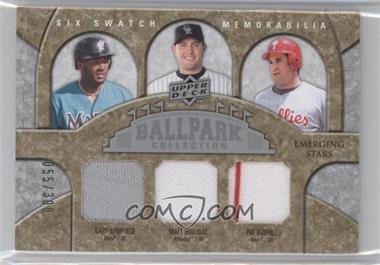 2009 Upper Deck Ballpark Collection - [Base] #308 - Emerging Stars Six Swatch Memorabilia - Gary Sheffield, Matt Holliday, Pat Burrell, J.D. Drew, Andruw Jones, Torii Hunter /300