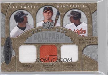 2009 Upper Deck Ballpark Collection - [Base] #321 - Teammate Timelines Six Swatch - Daisuke Matsuzaka, Josh Beckett, Kevin Youkilis, Nick Markakis, Brian Roberts, Adam Jones /200