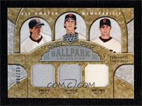 Teammate Timelines Six Swatch - Barry Zito, Tim Lincecum, Noah Lowry, Hank Blal…