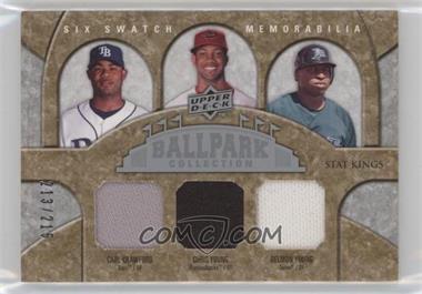 2009 Upper Deck Ballpark Collection - [Base] #344 - Stat Kings Six Swatch Memorabilia - Carl Crawford, Chris Young, Delmon Young, Nate McLouth, Curtis Granderson, Mike Cameron /215