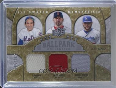 2009 Upper Deck Ballpark Collection - [Base] #347 - Stat Kings Six Swatch Memorabilia - Yogi Berra, Jason Varitek, Russell Martin, Brian McCann, Jorge Posada, Kenji Johjima /160