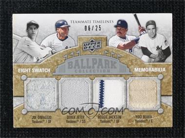 2009 Upper Deck Ballpark Collection - [Base] #386 - Teammate Timelines Eight Swatch - Chien-Ming Wang, Derek Jeter, Jorge Posada, Joba Chamberlain, Joe DiMaggio, Mariano Rivera, Yogi Berra, Reggie Jackson /25