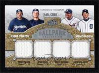 Teammate Timelines Eight Swatch - Prince Fielder, Ryan Braun, Miguel Cabrera, J…