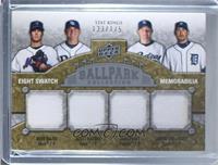 Stat Kings Eight Swatch Memorabilia - John Maine, Scott Kazmir, Jake Peavy, Jus…