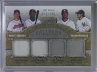 Stat Kings Eight Swatch Memorabilia - Grady Sizemore, Curtis Granderson, Carl C…