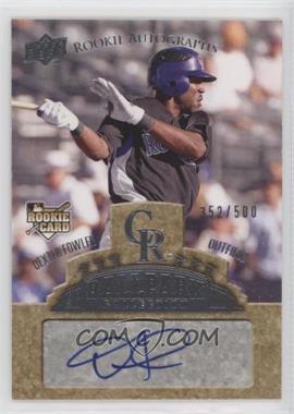 2009 Upper Deck Ballpark Collection - [Base] #77 - Rookie Autographs - Dexter Fowler /500