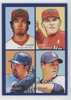 Dan Haren, Stephen Drew, Adrian Gonzalez, Chris Young