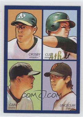 2009 Upper Deck Goudey - 4-in-1 - Blue #35-41 - Bobby Crosby, Jack Cust, Matt Cain, Tim Lincecum